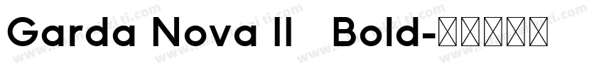 Garda Nova II   Bold字体转换